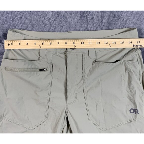 Outdoor Research Pants Men's 32 Khaki Olive Green Equinox Pants Hiking Outdoor - Picture 9 of 10